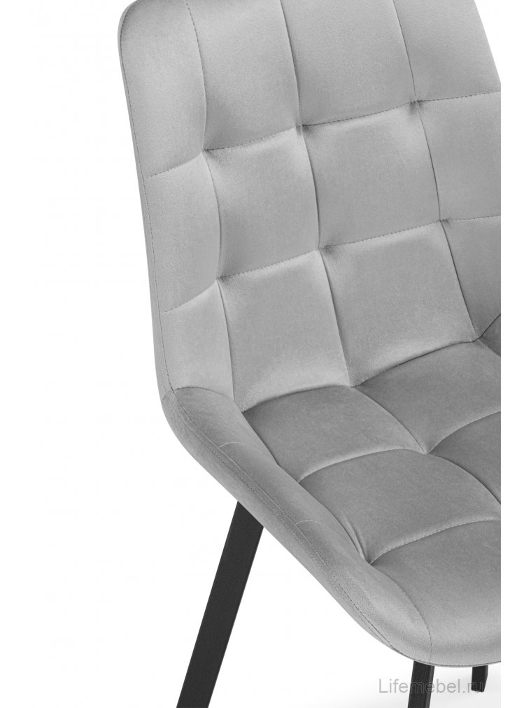 Стул МР Стронг светло-серый (hl 63) / 1П черный каркас