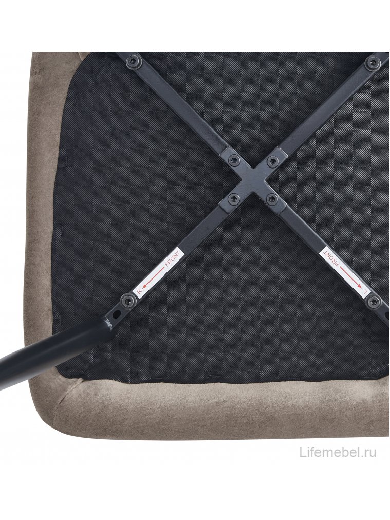 Стул на металлокаркасе Bianca DC212 мокко G62-13 / черный