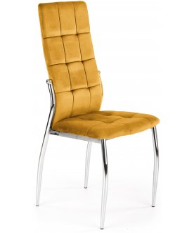 Металлический стул K416 серый / хром