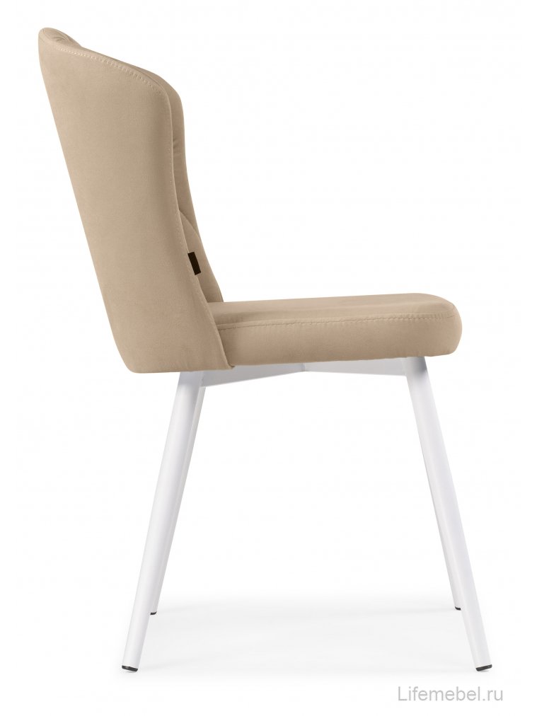 Стул на металлокаркасе Алиссум velutto 05 / белый