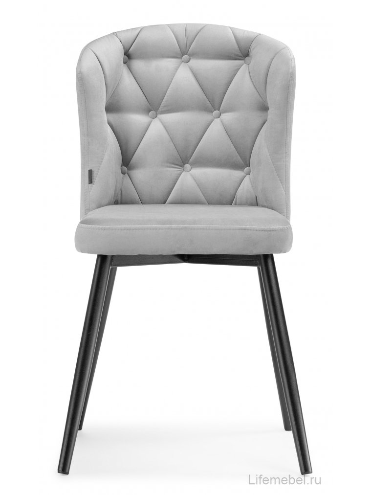 Стул на металлокаркасе Алиссум velutto 52 / черный