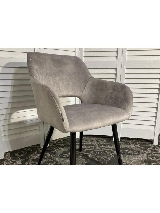 Стул на металлокаркасе Ally VBP-203 cеребристый серый / черный