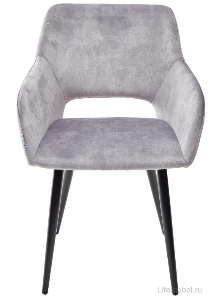 Стул на металлокаркасе Ally VBP-203 cеребристый серый / черный