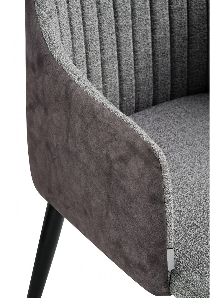 Стул на металлокаркасе Arizona антрацит меланж FC-09 / MF-03