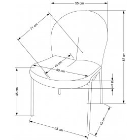 Стул на металлокаркасе Асмаль