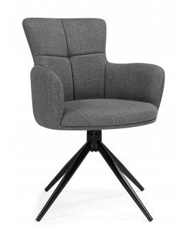 Стул-кресло Atlanta 1 крутящийся серый / черный
