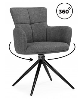 Стул-кресло Atlanta 1 крутящийся серый / черный