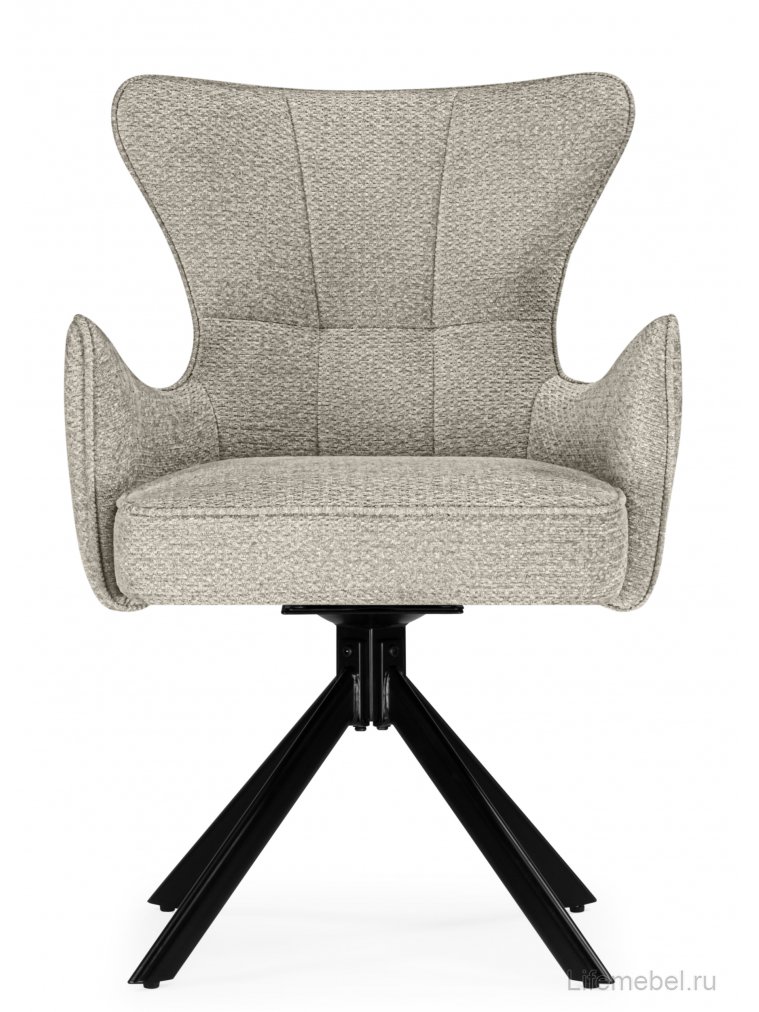 Стул на металлокаркасе Atlanta beige / black крутящийся