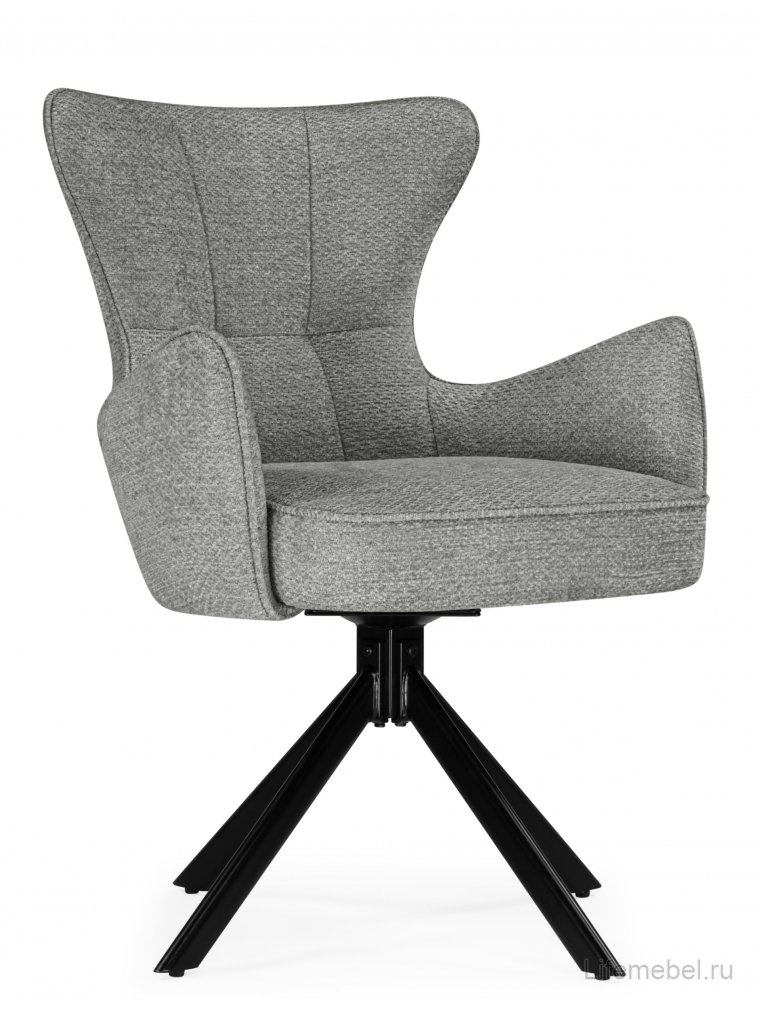 Стул на металлокаркасе Atlanta gray / black крутящийся