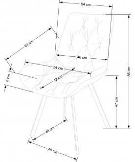 Стул на металлокаркасе Авел
