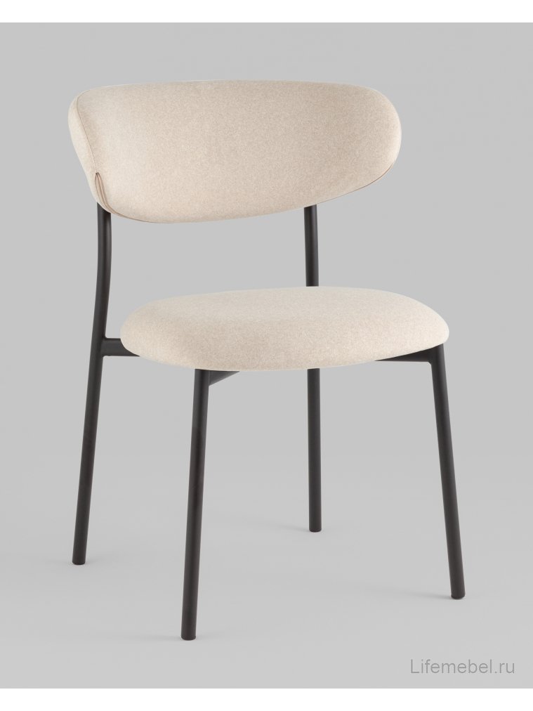 Стул на металлокаркасе Лайла, бежевый