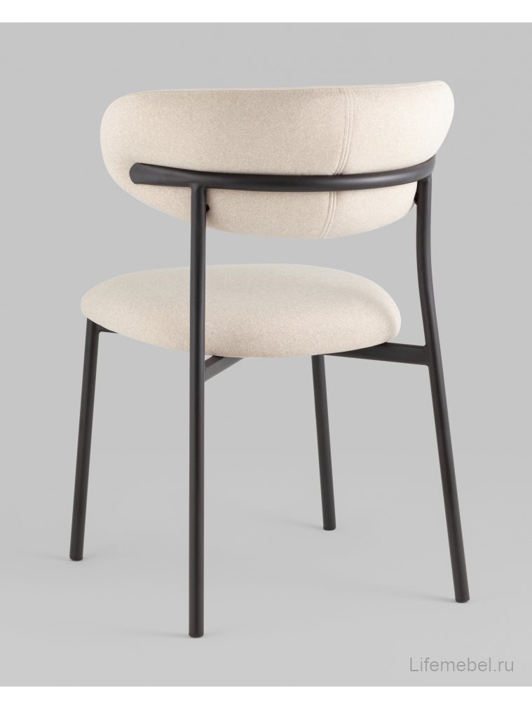 Стул на металлокаркасе Лайла, бежевый