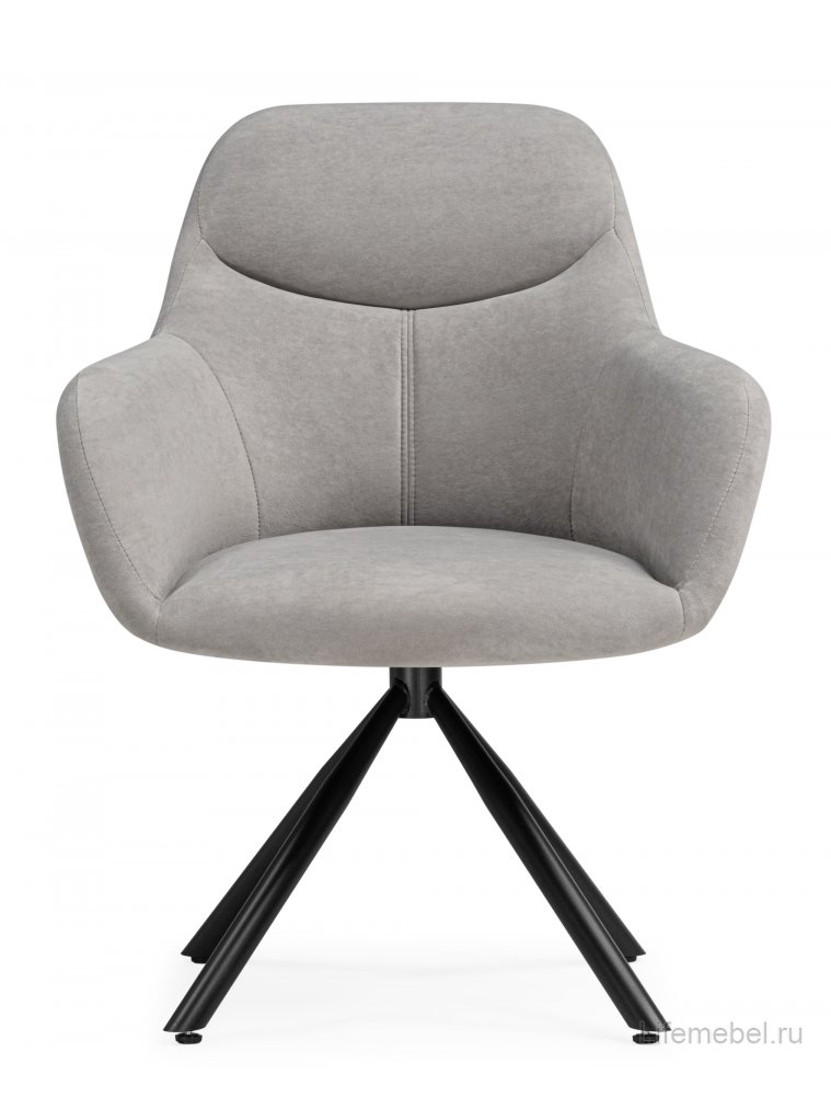 Стул на металлокаркасе Бартон 2 ткань мадера 22 / черный матовый