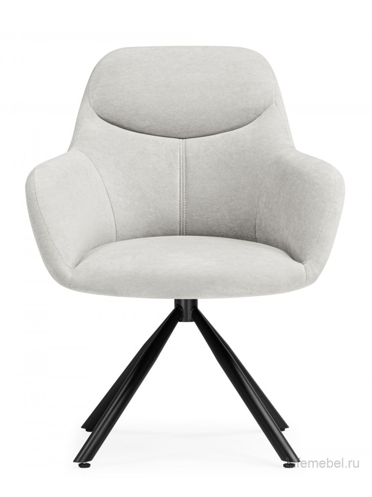 Стул на металлокаркасе Бартон 2 ткань мадера 2 / черный матовый