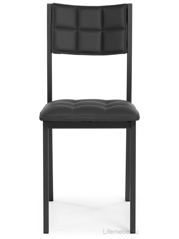 Стул на металлокаркасе Бекал черный / черный матовый