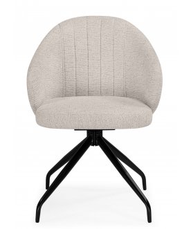 Стул-кресло Bekar крутящийся бежевый / черный