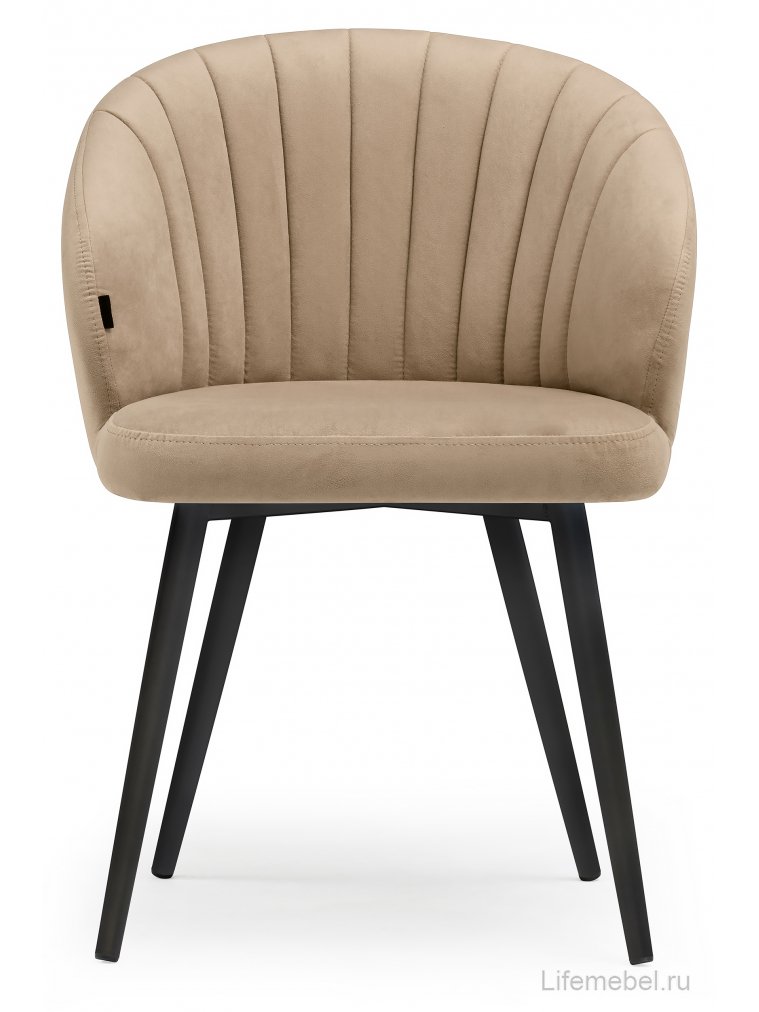 Стул на металлокаркасе Бэнбу velutto 05 / черный