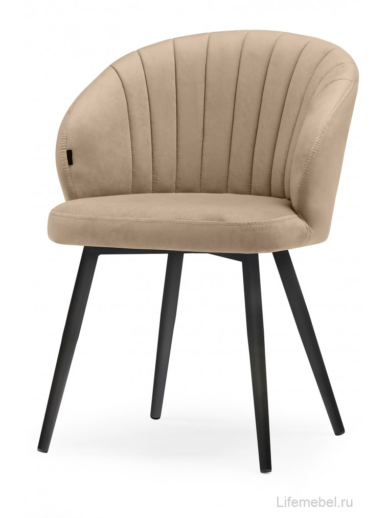 Стул на металлокаркасе Бэнбу velutto 05 / черный