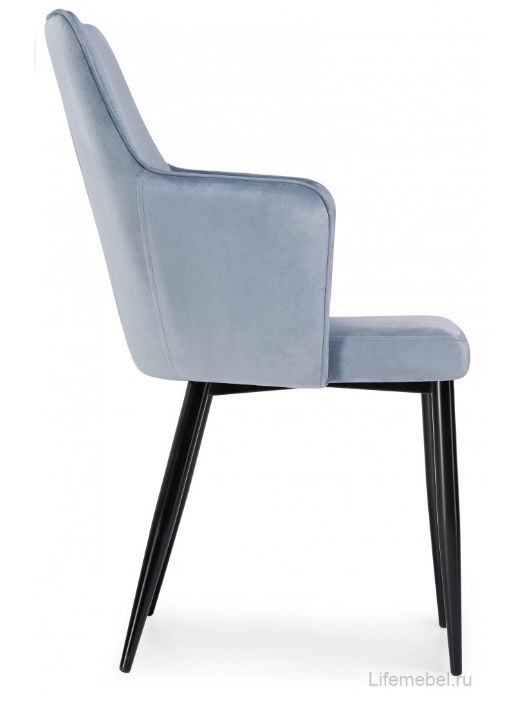 Стул на металлокаркасе Benza blue / black