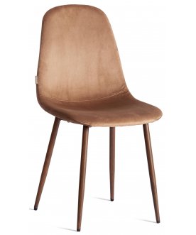 Стул на металлокаркасе Breeze mod. JSC-58 темно-коричневый / орех