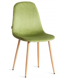 Стул на металлокаркасе Breeze mod. JSC-58 зеленый / натуральный