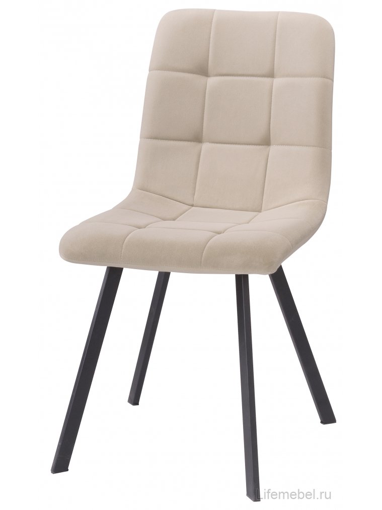 Стул на металлокаркасе Bruk beige / black