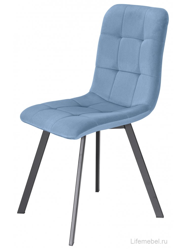 Стул на металлокаркасе Bruk light blue