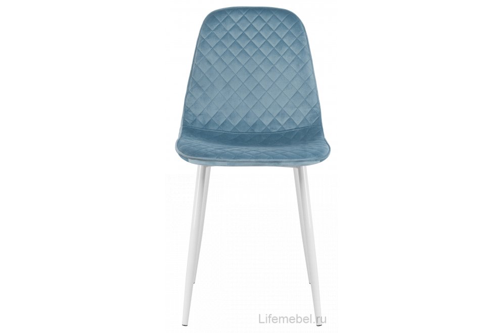 Стул на металлокаркасе Capri blue / white