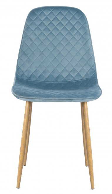 Стул на металлокаркасе Capri blue / wood