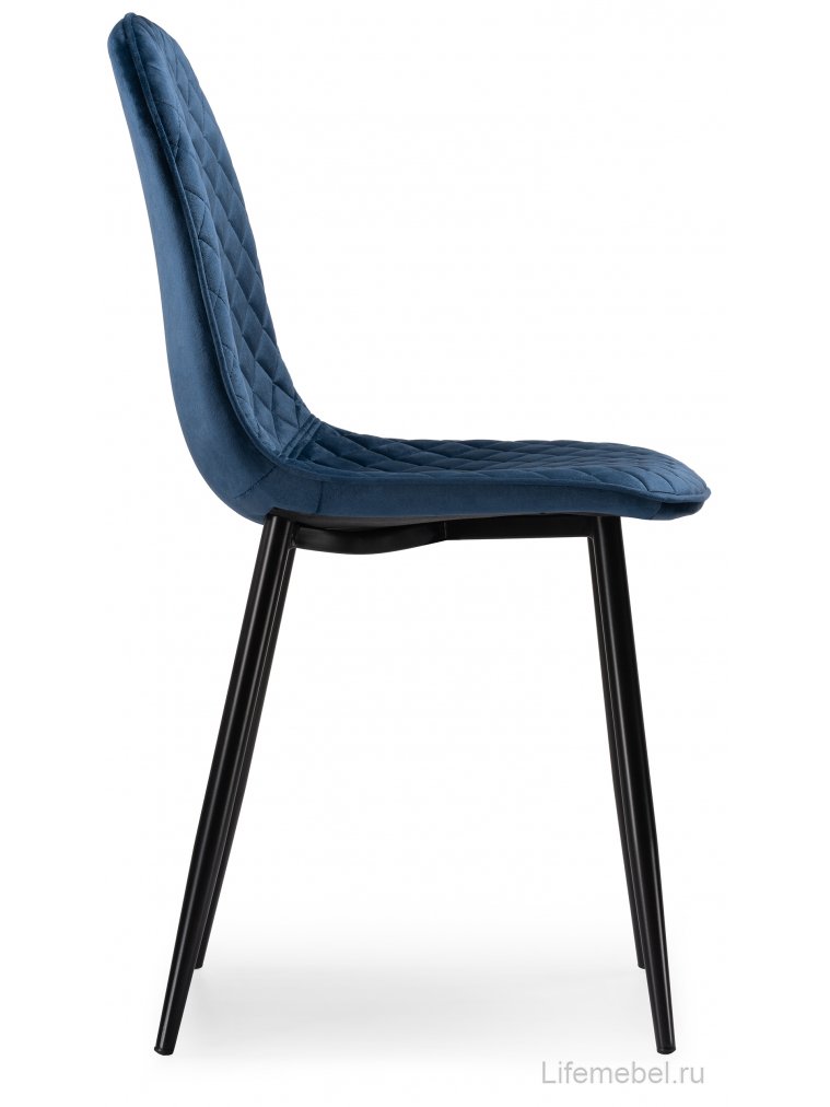 Стул на металлокаркасе Capri dark blue / black