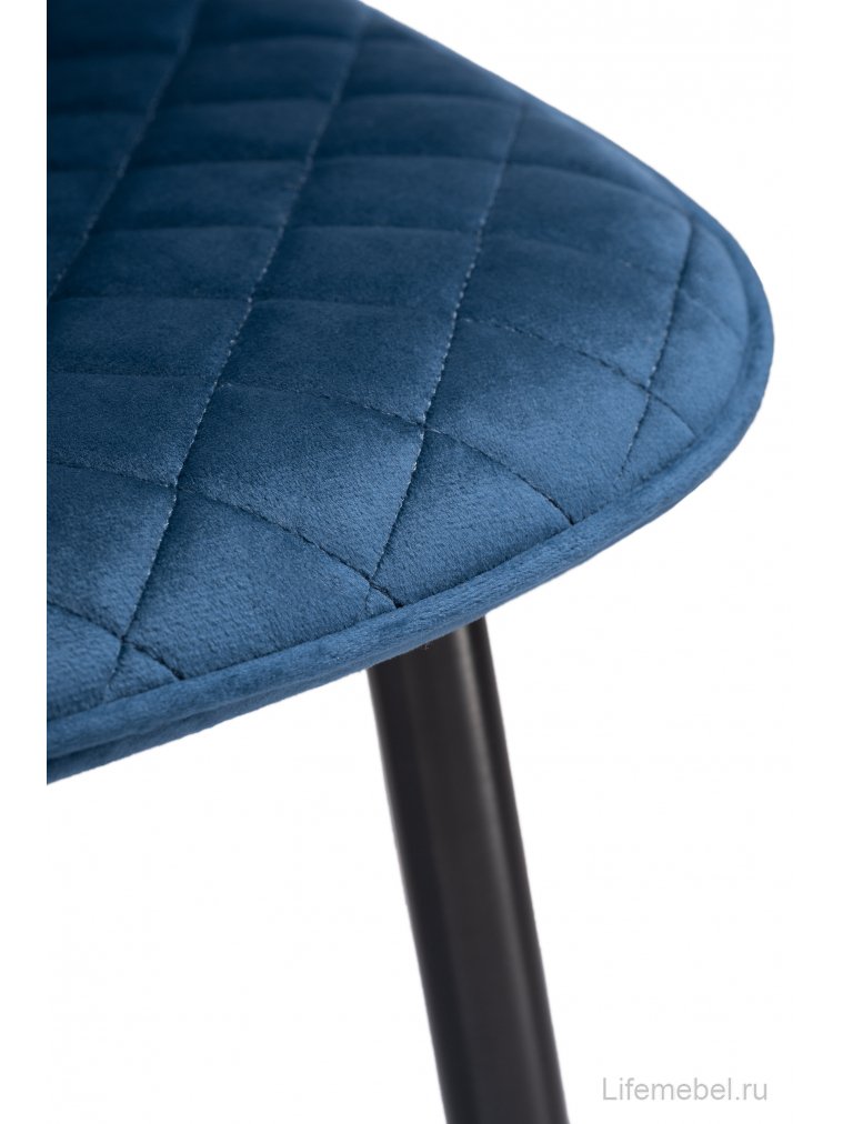 Стул на металлокаркасе Capri dark blue / black
