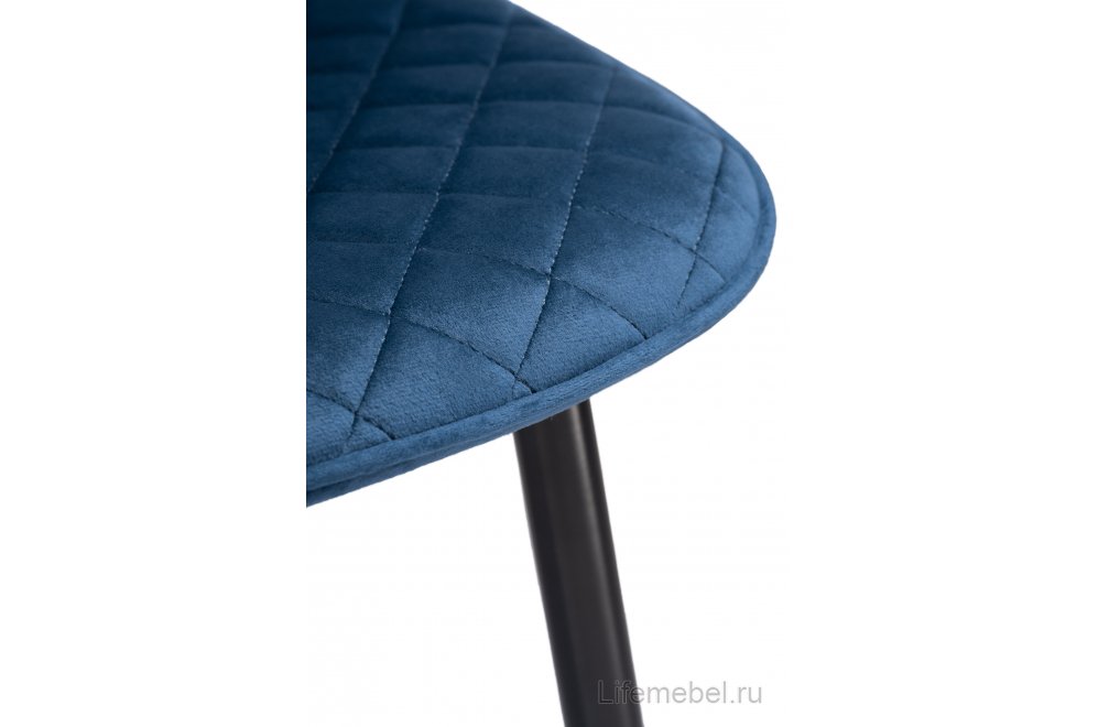 Стул на металлокаркасе Capri dark blue / black