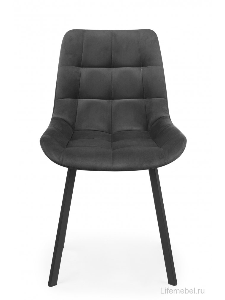 Стул на металлокаркасе Челси П темно-серый (zd 995) / черный