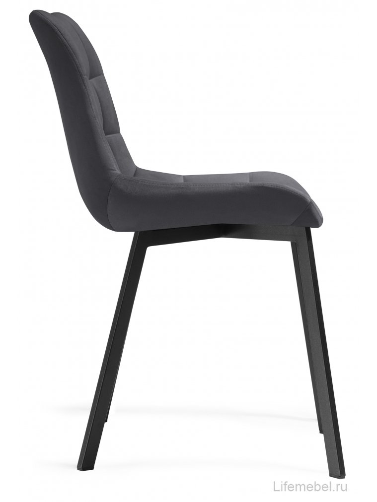 Стул на металлокаркасе Челси темно-серый 996 / черный