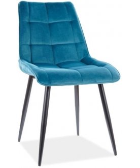 Стул на металлокаркасе Chic бирюзовый / черный