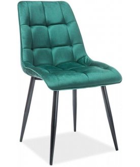 Стул на металлокаркасе Chic D зеленый / черный