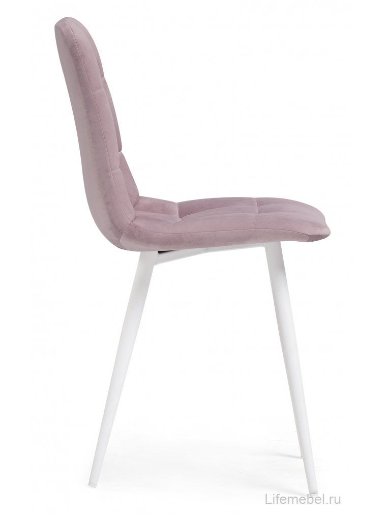 Стул на металлокаркасе Чилли К розовый / белый