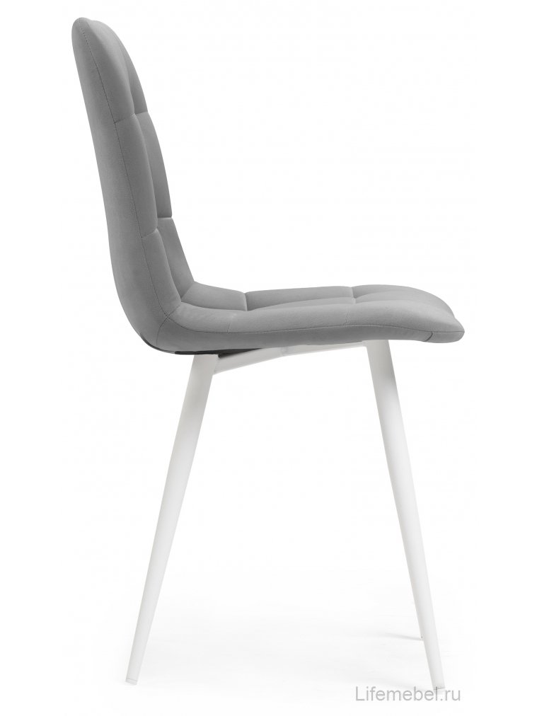 Стул на металлокаркасе Чилли К темно-серый / белый