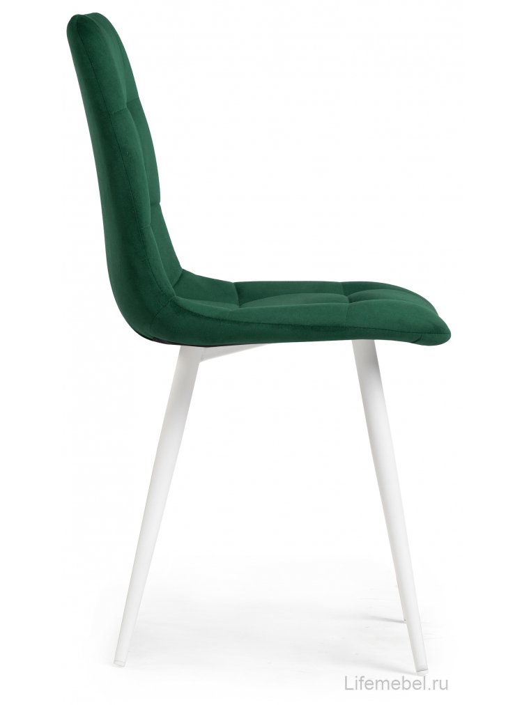 Стул на металлокаркасе Чилли К зеленый / белый