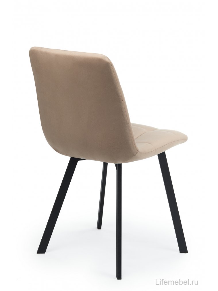 Стул на металлокаркасе Чилли бежевый / черный