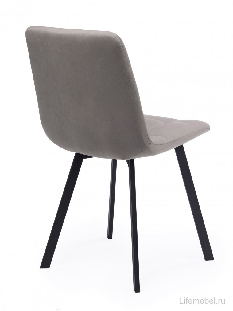 Стул на металлокаркасе Чилли латте / черный