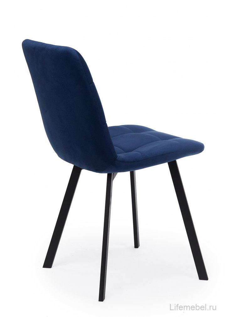 Стул на металлокаркасе Чилли синий / черный