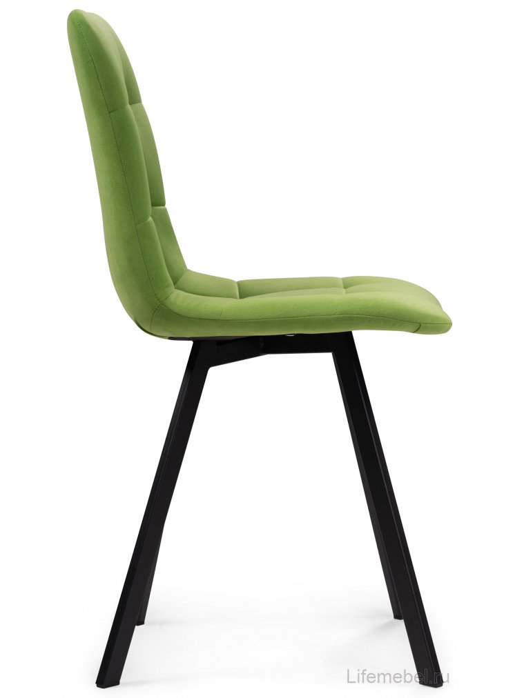 Стул на металлокаркасе Чилли светло-зеленый / черный