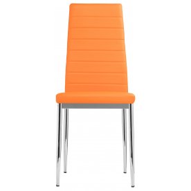 Стул на металлокаркасе DC2-001 orange / chrome DC2-001