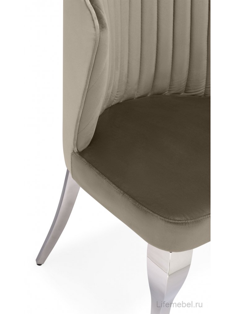 Стул на металлокаркасе Edwin light beige / steel