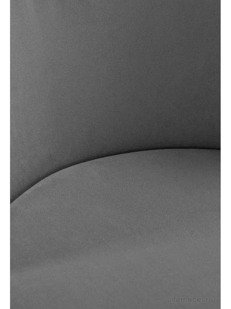 Стул на металлокаркасе Фрибур серый (velutto 32) / черный