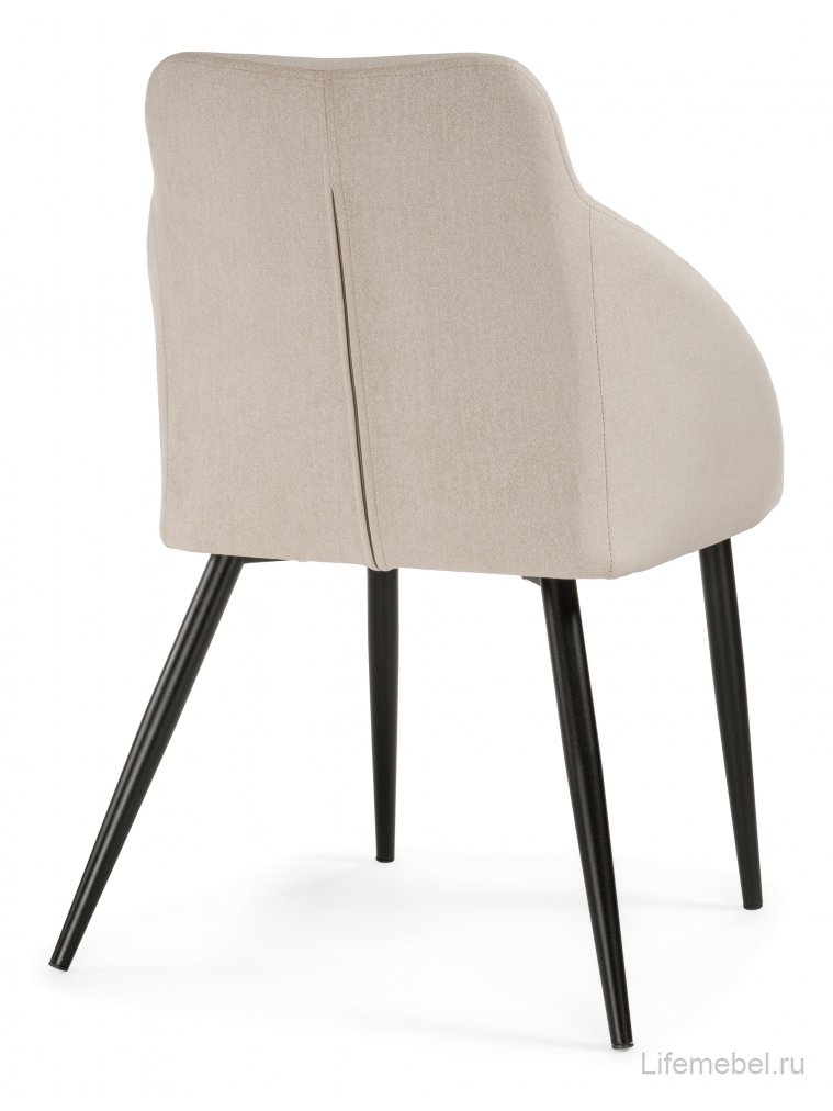 Стул на металлокаркасе Фусе бежевый / черный