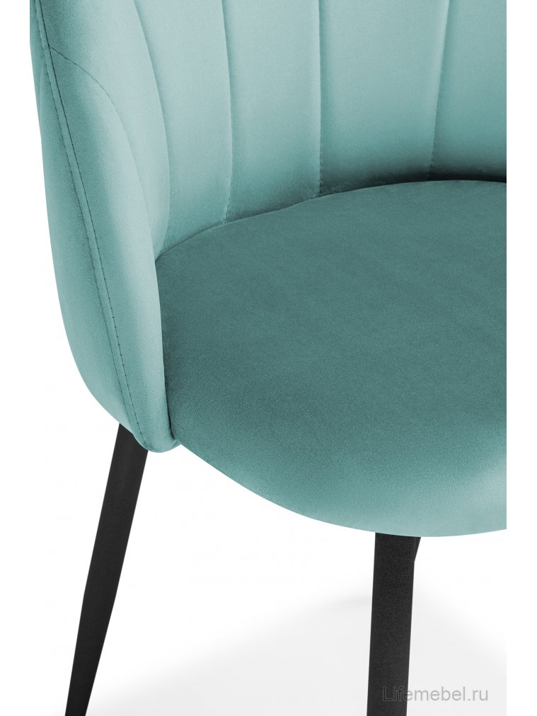 Стул на металлокаркасе Gabi 03 light blue / black