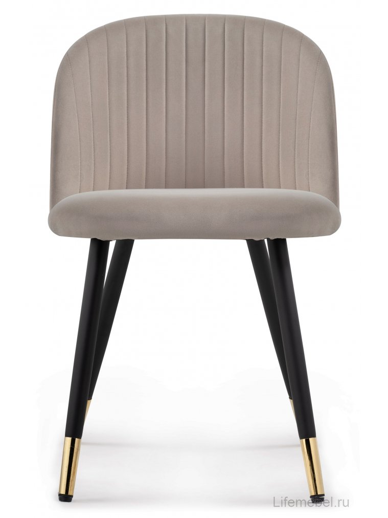 Стул на металлокаркасе Gabi latte / black / gold