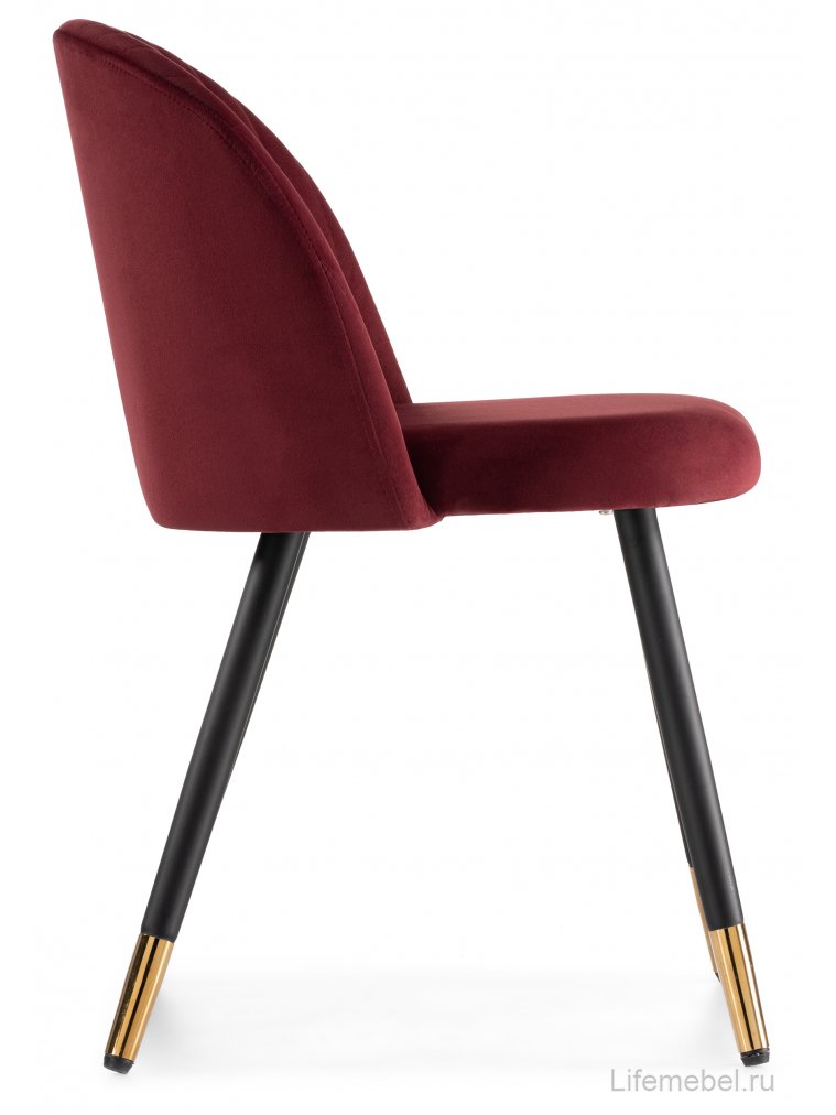 Стул на металлокаркасе Gabi wine red / black